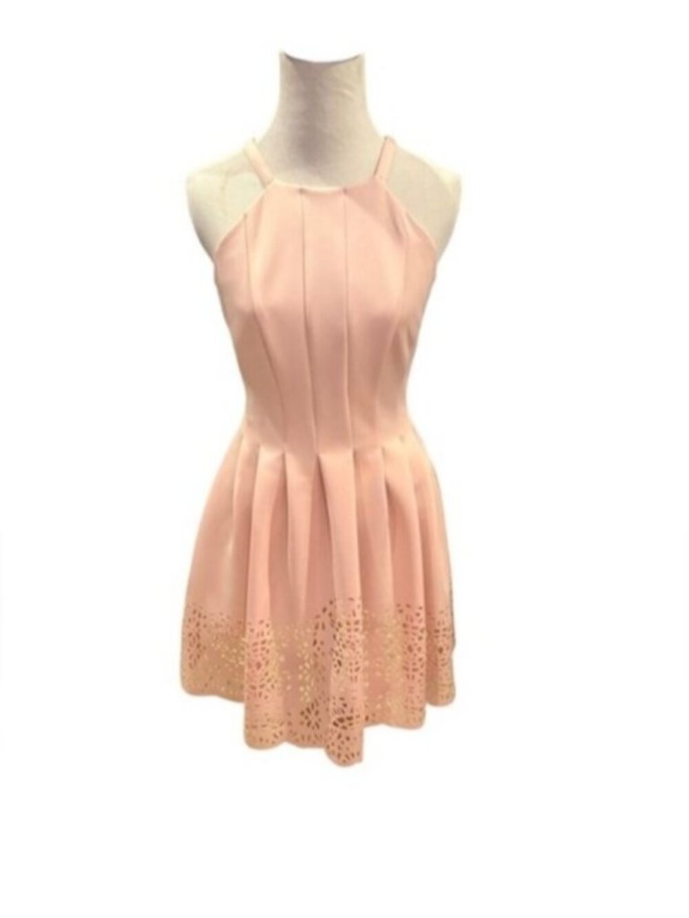 Elegant Pink Sleeveless Dress
